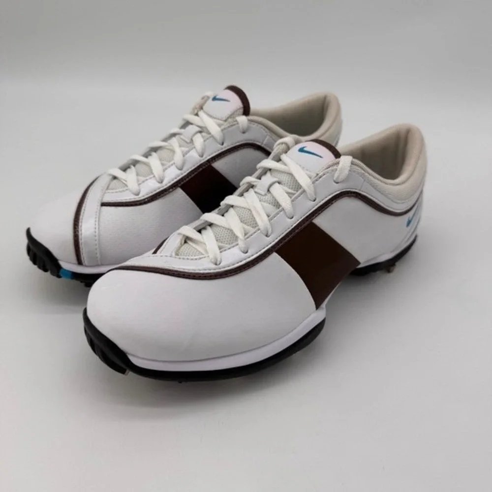 Nike Women's Golf Shoes White‎ Channel Traction Cleats 7 2008 Preppy